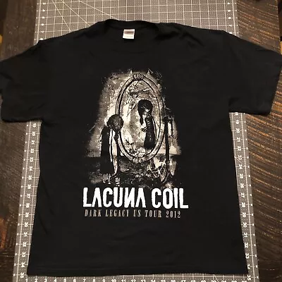 Buy Lacuna Coil Dark Legacy US Tour Shirt 2012 Meet And Greet Exclusive Sz Men’s L • 29.18£