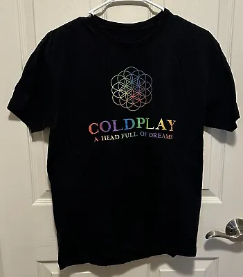 Buy Coldplay A Head Full Of Dreams World Tour 2016 Medium Black • 14.23£