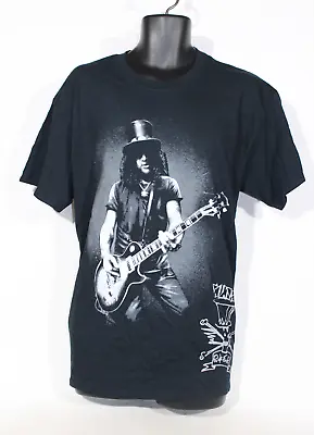 Buy Slash T-Shirt Large Black Guns N Roses Tee Graphic Guitar Rock Rock Band • 24.99£