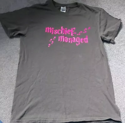 Buy Mischief Managed Ladies T-shirt Harry Potter Fan Design Top Size Small (uk 10) • 2.99£