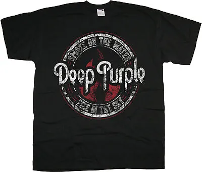 Buy Deep Purple Smoke On The Water Design Rock Official Tee T-Shirt Mens • 15.99£