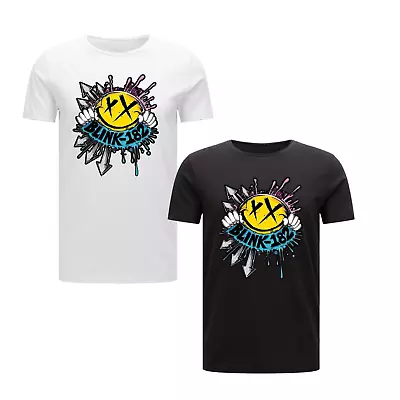 Buy 182 Blink T-shirt Rock World Tour 2023 Smile Logo New Top Music Concert Men's • 11.49£