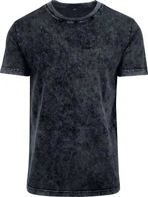 Buy Acid Washed Tee BY070 Men's Cool Basic Short Sleeve Crew Neck Comfotable T-Shirt • 18.19£