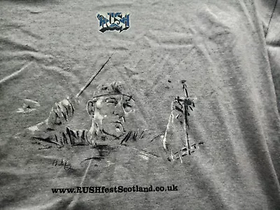 Buy Rush Tee Shirt Grey In Xl Size Vg Condition Rushfest Scotland • 10.49£
