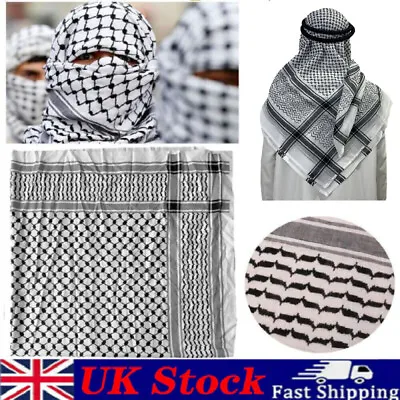 Buy Shemagh Keffiyeh Scarf Arab Palestine Mens Women Palestinian Head Neck Wrap • 7.89£