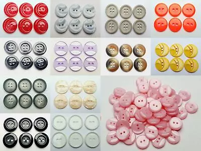 Buy 6pcs Buttons Button Plastic 15mm 1.5cm Mother Of Pearl Buttons High Quality ☆☆☆☆☆ • 2.30£