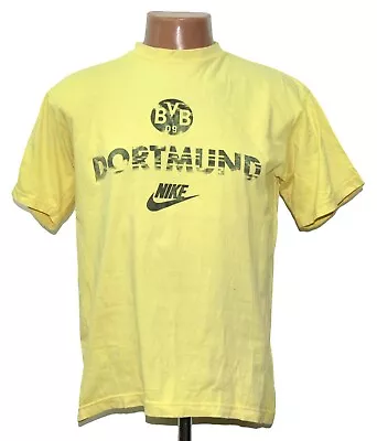 Buy Borussia Dortmund 1991/1992 Football Cotton Tee Shirt Jersey Nike Size S • 59.99£