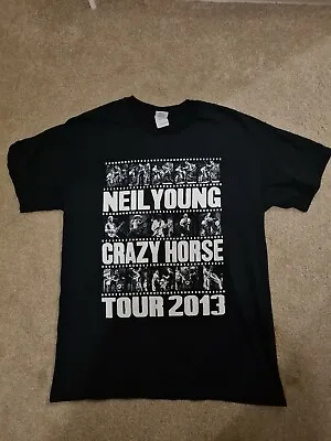 Buy Neil Young And Crazy Horse 2013 Tour Tshirt Size L • 45£