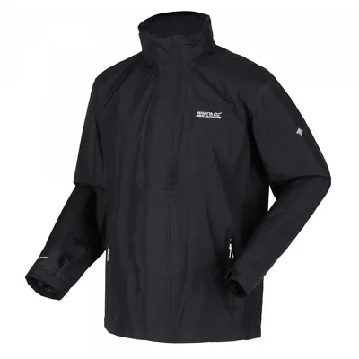 Buy Regatta Mens Matt Windproof Waterproof Hooded Coat Full Zip Lined Rain Jacket • 24.95£