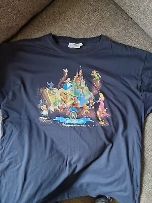 Buy Disney T Shirt Disneyland Resort Paris Mickey Princess Stitch Pooh Clothing XL • 0.99£