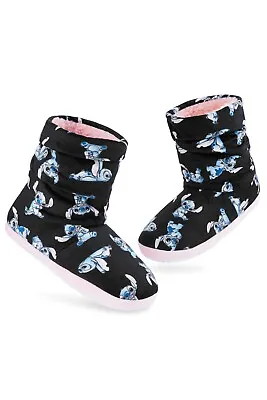 Buy Disney Womens Stitch Slipper Boots Shoes Home Lounge Footwear Cosy Comfortable • 17.99£