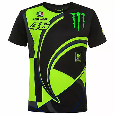Buy Official Valentino Rossi Monster Sun And Moon  T'Shirt - MOMTS 358304 • 34.99£