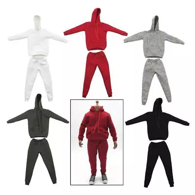 Buy 1/6 Men Hooddie Set Clothing Compatible With Hot Toys 12inch • 19£