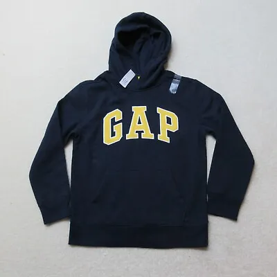 Buy Gap Hoodie Kids Large Blue Spell Out Pullover Cotton Blend Jersey Casual NWT • 15.99£
