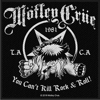Buy Motley Crue You Cant Kill Rock N Roll Patch Official Metal Band Merch  • 5.61£