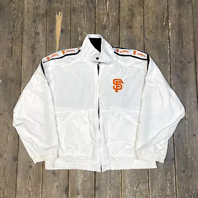Buy MLB Bomber Jacket San Francisco Giants 90s Coat, White, Mens Medium • 50£