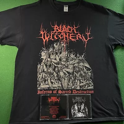Buy Black Witchery - Inferno Of Sacred Destruction T Shirt + CD - Collectors Bundle • 38.95£