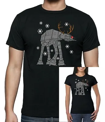 Buy Christmas AT-AT Reindeer Star Wars T Shirt, Unisex, Childrens+ladies Fit • 11.99£
