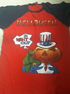 Buy Vintage Helloween I Want Out/Dr  Stein Baseball Shirt M • 30£