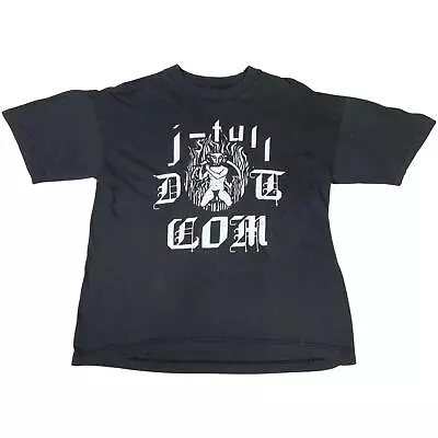Buy Vintage 1999 Black Jethro Tull 'J-Tull Dot Com' Graphic T-Shirt Medium • 40£