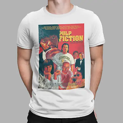 Buy Pulp Fiction T-Shirt Poster Movie Print Samuel L Jackson Mia Wallace Tee Retro  • 6.99£
