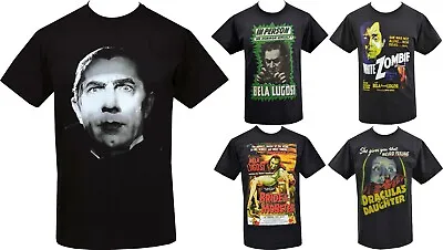Buy Mens HORROR T-Shirt Vampire Dracula Bela Lugosi Vintage Retro Film Poster Gothic • 18.50£