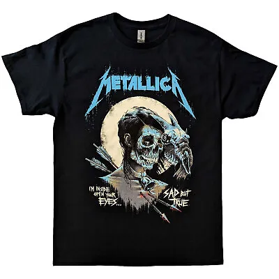 Buy Metallica 'Sad But True Poster' (Black) T-Shirt - NEW & OFFICIAL! • 16.29£