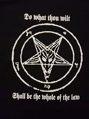 Buy Do What Thou Wilt 2xl Gildan Heavy Occult Magick Black • 11.50£