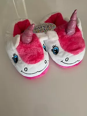 Buy Girls Novelty Unicorn Slippers • 6.50£