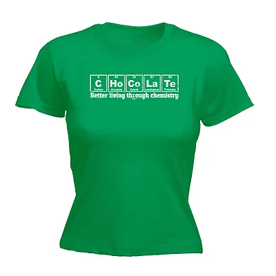 Buy Chocolate Better Living Through Chemistry - Womens T Shirt Funny T-Shirt Novelty • 12.95£