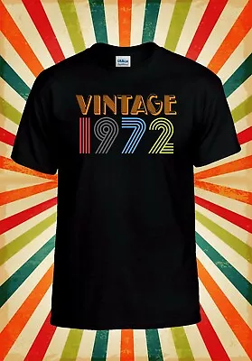 Buy Vintage 1972 Cool Retro Funny Men Women Vest Tank Top Unisex T Shirt 2708 • 10.95£