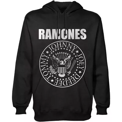 Buy Ramones 'Presidential Seal' Black Pullover Hoodie - NEW OFFICIAL • 29.99£