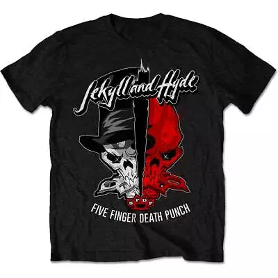 Buy Official Five Finger Death Punch T Shirt Jekyll Hyde Black Rock Metal Band FFDP • 16.28£