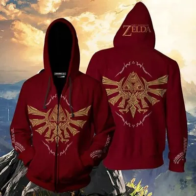 Buy The Legend Of Zelda Hoodie Men Jacket Casual Sweatshirt Red Green Sport Top 2024 • 11.64£