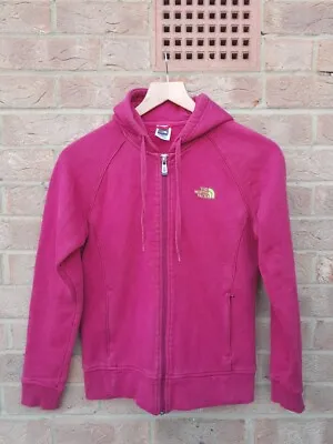 Buy The North Face Womens Graphic Back Embroidered Pink Full Zip Up Hoodie -  Medium • 12.99£