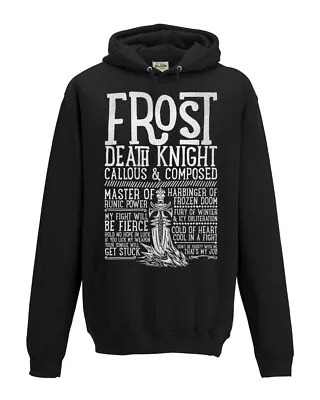 Buy World Of Warcraft / RPG Inspired FROST DEATH KNIGHT Hoodie - Unisex / Mens • 39.99£