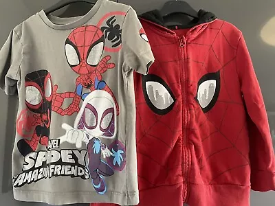 Buy Spidey And His Amazing Friends Spiderman 4-5 Years Boys Hoodie And T-shirt  • 6£