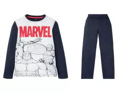 Buy Boys Marvel  Avengers Captain America Long Pyjamas 4--6 Years (B24) • 3£