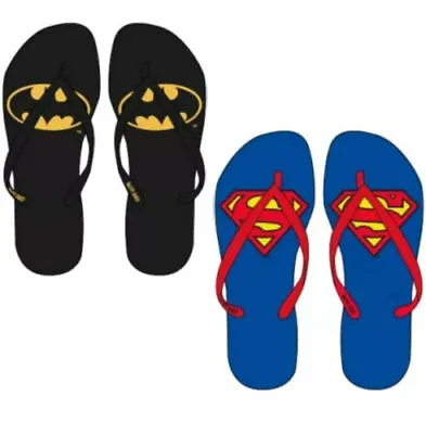 Buy Batman Superman Boys Flip-Flops Slippers Size 28-37 • 13.43£