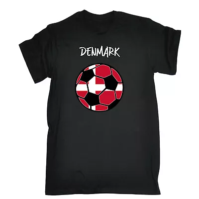 Buy Denmark Football Country Flag Supporter Mens Soccer T-Shirt Tshirt T Shirt Tees • 14.95£