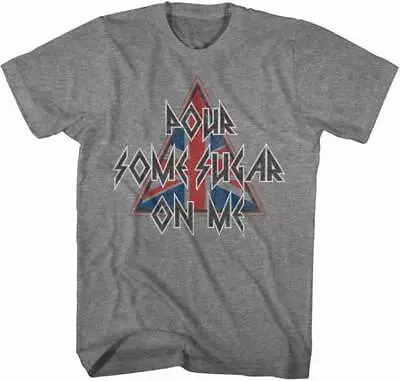Buy Def Leppard Brittish Flag Pour Some Sugar On Me Adult T Shirt Metal Music Merch • 40.90£
