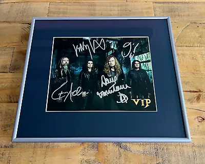 Buy Megadeth - Hand Signed And Pro Framed 10x8  Photo - Official 2015 VIP Merch NEW • 79.95£