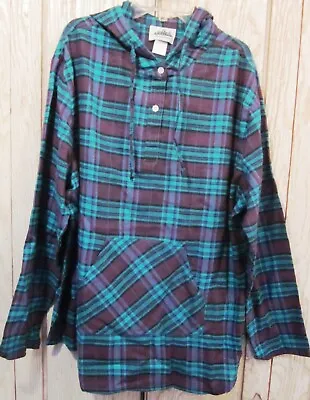 Buy New Flannel Hoodie Shirt  L Or XL 100% Cotton • 9.44£