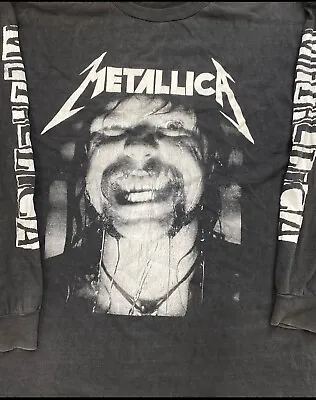 Buy Vintage 1991 Metallica  T Shirt  Black Album Long Sleeve  XL • 175£