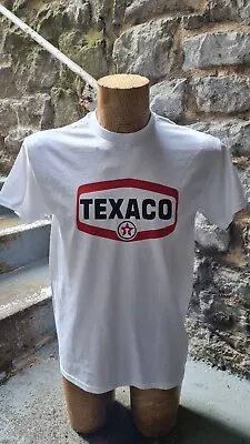 Buy Texaco Retro Rally White Tee T Shirt Top 1980s Motor Sport Racing Car Petrol • 13.99£