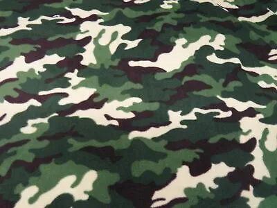 Buy Warm Camoflage Anti Pill Polar Fleece Fabric Soft Washable Material 150cm Wide • 1.39£