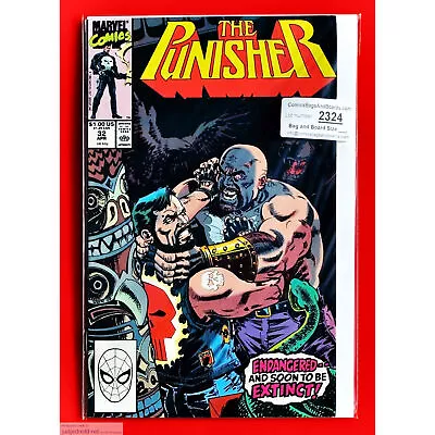 Buy Punisher # 32  The Punisher 1 Marvel Comic Book Bag And Board 1 4 1990 (Lot 2324 • 8.50£