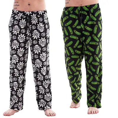 Buy Official Rick And Morty Design 2pk Mens Soft Fleece Pyjama Trouser Bottoms  • 19.99£