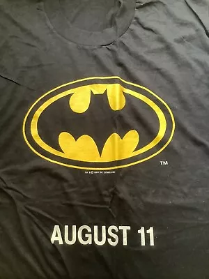 Buy Batman - DC Comics - Original 1989 Tim Burton Movie - Promotional T-Shirt - XL. • 25£