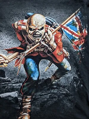 Buy Iron Maiden - The Trooper - Medium T-shirt W/ Logo Backprint - Heavy Metal  • 24.99£